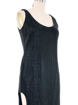 1980s Karl Lagerfeld Beaded Fringed Cocktail Dress Dress arcadeshops.com