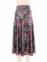 Krizia Sequined Floral Skirt Ensemble Suit arcadeshops.com