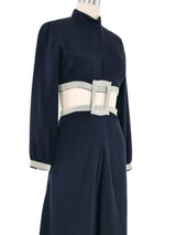 Travilla Rhinestone Accented Cutout Jersey Jumpsuit Jumpsuit arcadeshops.com