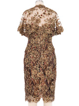 Vicky Tiel Embellished Lace Cocktail Dress Ensemble Dress arcadeshops.com