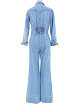 1970s Faded Glory Denim Coverall Jumpsuit Jumpsuit arcadeshops.com