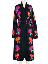 Floral Knit Maxi Cardigan Outerwear arcadeshops.com