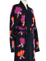 Floral Knit Maxi Cardigan Outerwear arcadeshops.com