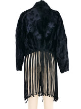 2012 Emporio Armani Rope Fringe Cropped Fur Jacket Outerwear arcadeshops.com