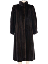 Dark Brown Mink Maxi Coat Outerwear arcadeshops.com