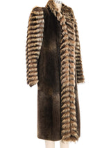 1970s Yves Saint Laurent Mixed Fur Coat Outerwear arcadeshops.com