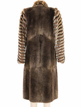 1970s Yves Saint Laurent Mixed Fur Coat Outerwear arcadeshops.com