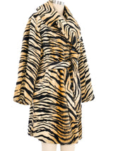 1960s Faux Fur Tiger Coat Outerwear arcadeshops.com