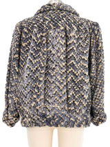 1960s Cropped Boucle Fur Coat Outerwear arcadeshops.com