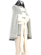 Nina Ricci Knit Cape Coat Outerwear arcadeshops.com