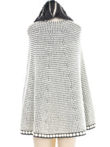 Nina Ricci Knit Cape Coat Outerwear arcadeshops.com