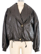 Gianfranco Ferre Quilted Leather Bomber Jacket Outerwear arcadeshops.com