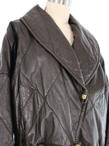 Gianfranco Ferre Quilted Leather Bomber Jacket Outerwear arcadeshops.com