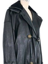 Gianni Versace Leather Parka Outerwear arcadeshops.com