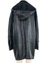 Gianni Versace Leather Parka Outerwear arcadeshops.com
