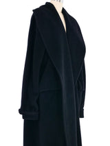 Max Mara Black Wool Overcoat Outerwear arcadeshops.com