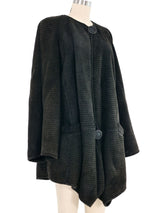 1990s Fendi Perforated Suede Swing Coat Outerwear arcadeshops.com