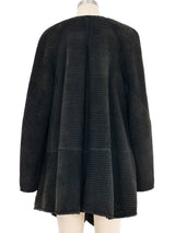 1990s Fendi Perforated Suede Swing Coat Outerwear arcadeshops.com