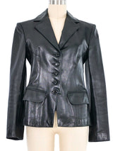 Alaia Tailored Leather Jacket Outerwear arcadeshops.com