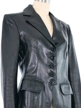 Alaia Tailored Leather Jacket Outerwear arcadeshops.com