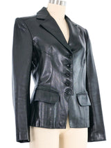 Alaia Tailored Leather Jacket Outerwear arcadeshops.com