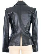 Alaia Tailored Leather Jacket Outerwear arcadeshops.com