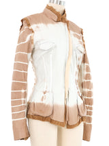 2004 Roberto Cavalli Tie Dye Leather Jacket Jacket arcadeshops.com