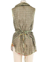 Vivienne Westwood Metallic Wrap Front Top Top arcadeshops.com