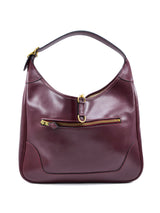 1970s Hermes Trim Burgundy Shoulder Bag Accessory arcadeshops.com