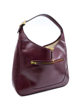 1970s Hermes Trim Burgundy Shoulder Bag Accessory arcadeshops.com