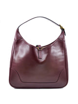 1970s Hermes Trim Burgundy Shoulder Bag Accessory arcadeshops.com