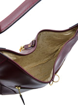 1970s Hermes Trim Burgundy Shoulder Bag Accessory arcadeshops.com