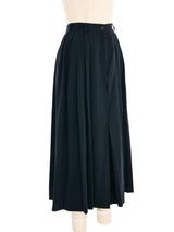 Black Pleated Palazzo Culottes Bottom arcadeshops.com