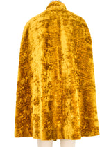 1960s Gold Velvet Cape Jacket arcadeshops.com