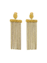 Oscar de la Renta Goldtone Fringe Earrings Jewelry arcadeshops.com