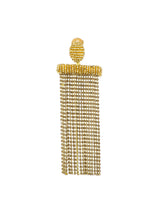 Oscar de la Renta Goldtone Fringe Earrings Jewelry arcadeshops.com