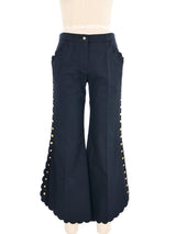 2002 Chloe Scalloped Edge Trousers Bottom arcadeshops.com