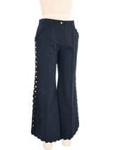 2002 Chloe Scalloped Edge Trousers Bottom arcadeshops.com