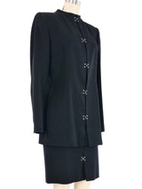 1980s Claude Montana Hook Hardware Skirt Suit Suit arcadeshops.com