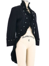 2008 Alexander McQueen Ruffle Trimmed Military Jacket Jacket arcadeshops.com