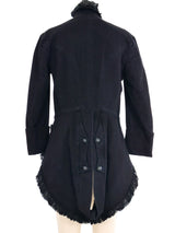 2008 Alexander McQueen Ruffle Trimmed Military Jacket Jacket arcadeshops.com