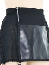 1990s Catherine Coatney Garter Fetish Skirt Bottom arcadeshops.com