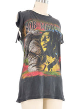 1980s Bob Marley Distressed Cutoff Tee T-Shirt arcadeshops.com