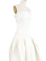 2011 Alexander McQueen Strapless Brocade Wedding Gown Dress arcadeshops.com