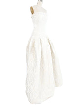2011 Alexander McQueen Strapless Brocade Wedding Gown Dress arcadeshops.com