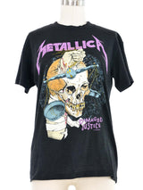 1988 Metallica Damaged Justice Tee T-shirt arcadeshops.com