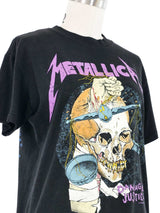1988 Metallica Damaged Justice Tee T-shirt arcadeshops.com