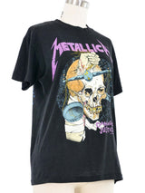 1988 Metallica Damaged Justice Tee T-shirt arcadeshops.com