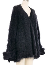 1990s John Galliano Shaggy Mohair Cardigan Outerwear arcadeshops.com