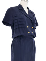 Chanel Pleated Silk Shirt Dress Dress arcadeshops.com